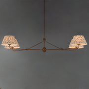 Dunbridge 4 Light Linear Chandelier in Weathered Brass