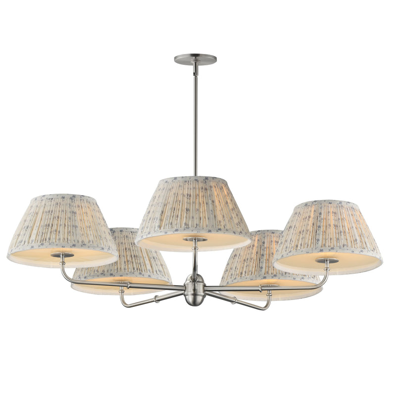 Dunbridge 5 Light Chandelier in Polished Nickel
