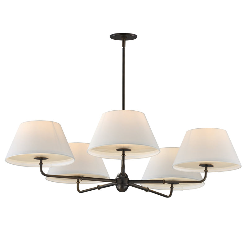 Dunbridge 5 Light Chandelier in Antique Bronze