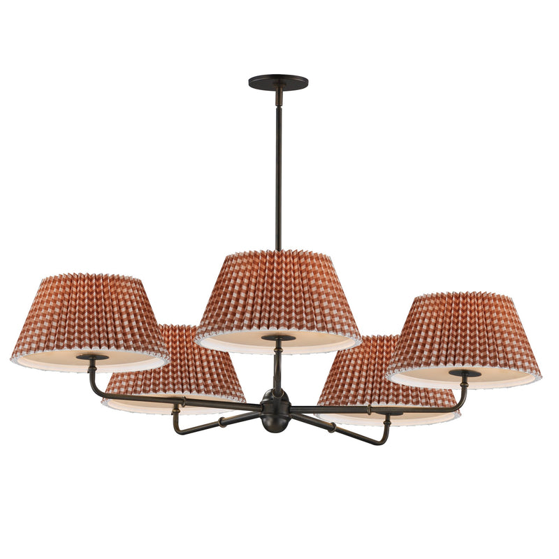 Dunbridge 5 Light Chandelier in Antique Bronze