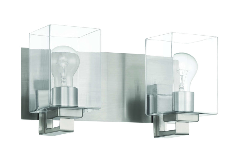 McClane 2 Light 14" Vanity in Brushed Polished Nickel