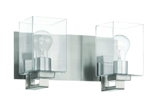 McClane 2 Light 14" Vanity in Brushed Polished Nickel