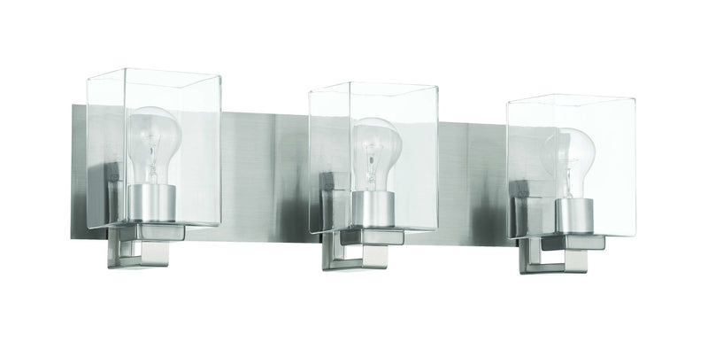McClane 3 Light 24.25" Vanity in Brushed Polished Nickel