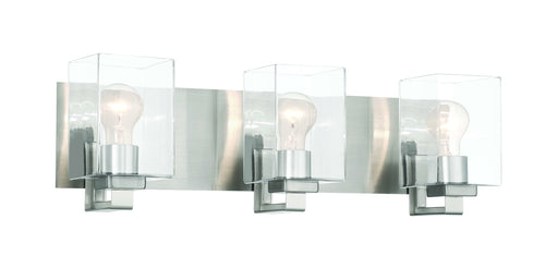 McClane 3 Light 24.25" Vanity in Brushed Polished Nickel