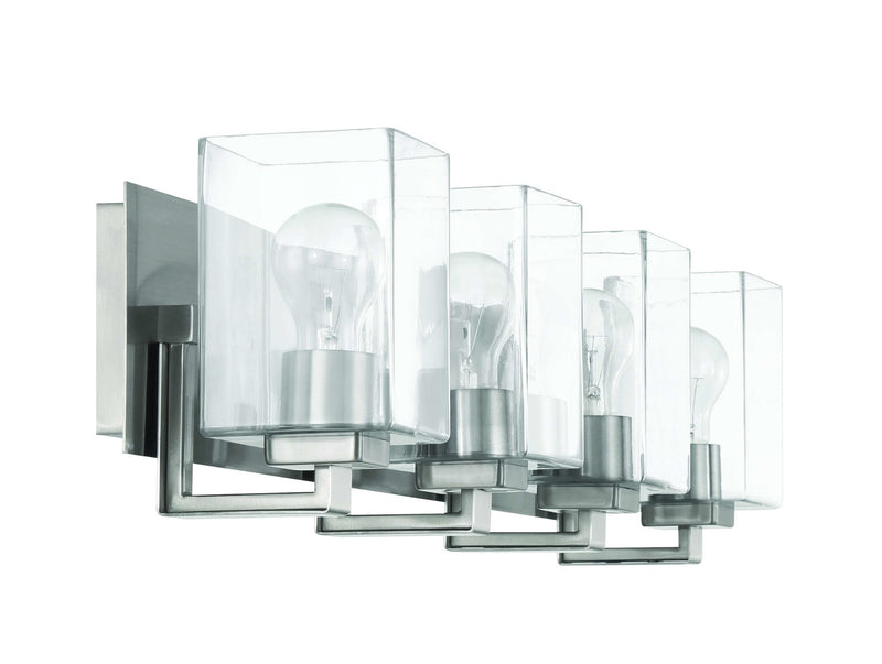 McClane 4 Light 32" Vanity in Brushed Polished Nickel