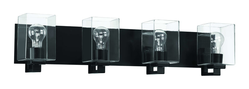 McClane 4 Light 32" Vanity in Flat Black