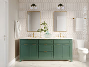 Coppa 2 Light 11.5" Vanity in Flat Black/Satin Brass