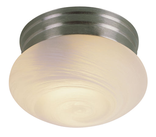 Dash 1-Light Flushmount in Brushed Nickel with Marbleized Glass