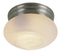 Dash 1-Light Flushmount in Brushed Nickel with Marbleized Glass