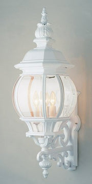 Francisco 4-Light 32" Outdoor Wall Lantern in White