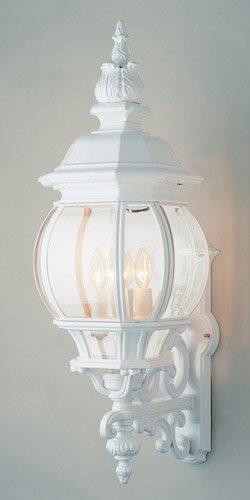Francisco 4-Light 32" Outdoor Wall Lantern in White