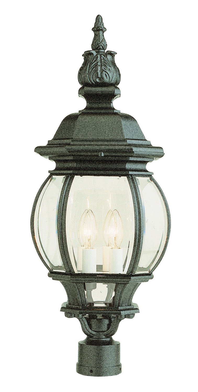 Parsons 4-Light 28" Outdoor Post Lantern in Black