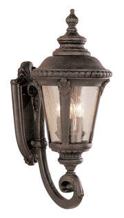 Commons 3-Light 24" Outdoor Wall Lantern in Rust