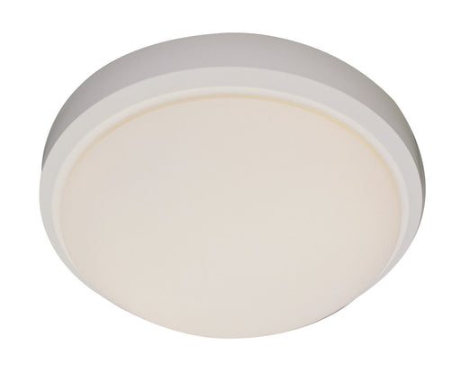 Bliss 2-Light Flushmount in White with White Frosted Glass