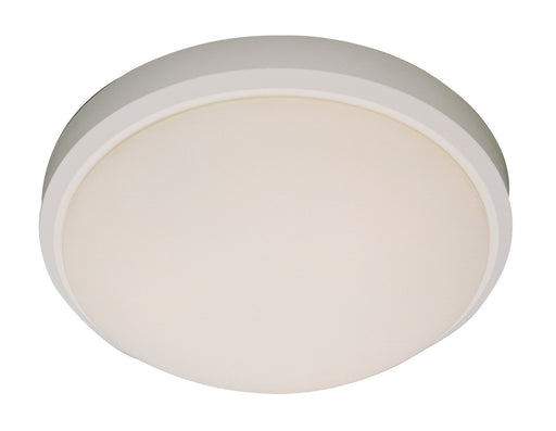 Bliss 3-Light Flushmount in White with White Frosted Glass