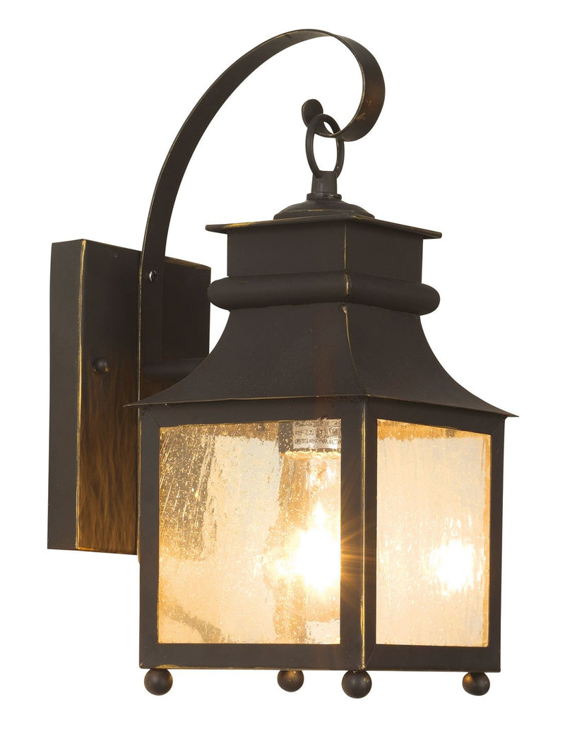 Santa Ines 14" Outdoor Wall Lantern in Weathered Bronze