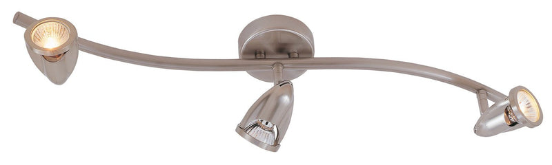 Stingray 3-Light 27" Semi-Flush Mount Track Light in Brushed Nickel