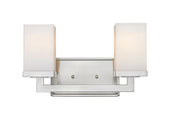 Tidal 2 Light 13.25" Vanity in Brushed Nickel