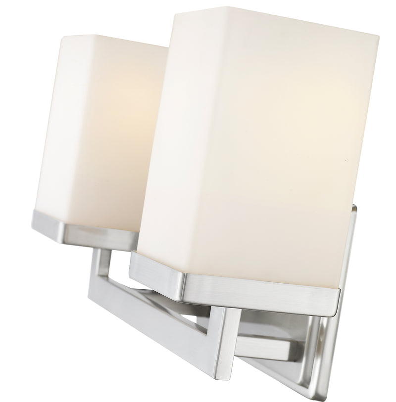 Tidal 2 Light 13.25" Vanity in Brushed Nickel