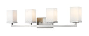 Tidal 4 Light 33.25" Vanity in Brushed Nickel