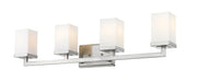Tidal 4 Light 33.25" Vanity in Brushed Nickel
