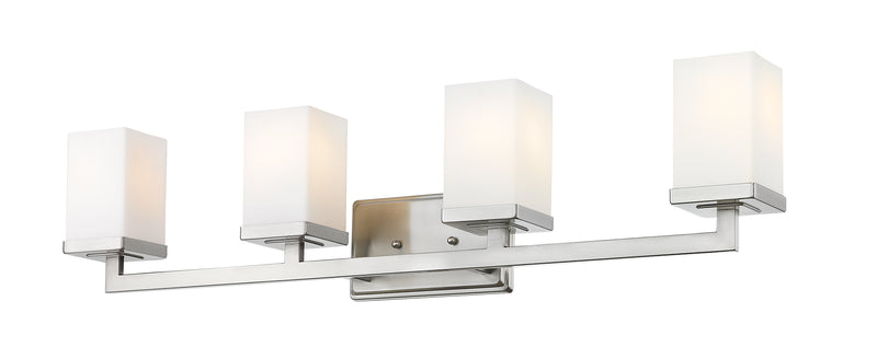 Tidal 4 Light 33.25" Vanity in Brushed Nickel