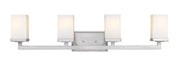 Tidal 4 Light 33.25" Vanity in Brushed Nickel