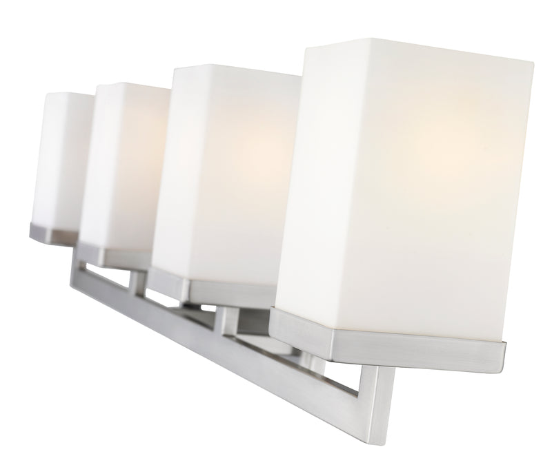 Tidal 4 Light 33.25" Vanity in Brushed Nickel