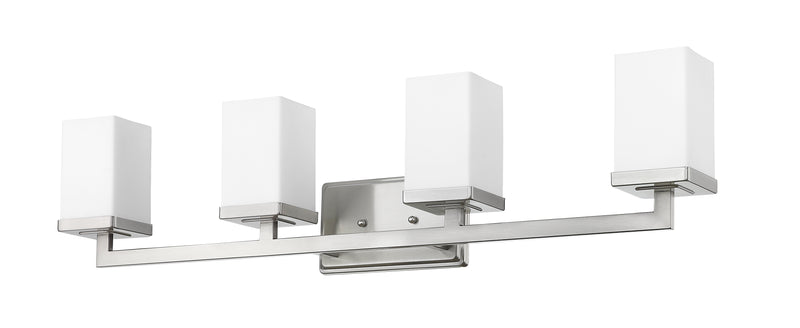 Tidal 4 Light 33.25" Vanity in Brushed Nickel