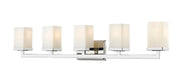 Tidal 5 Light 40" Vanity in Chrome