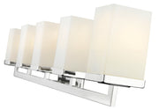 Tidal 5 Light 40" Vanity in Chrome