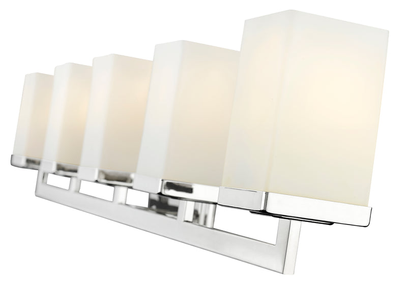 Tidal 5 Light 40" Vanity in Chrome