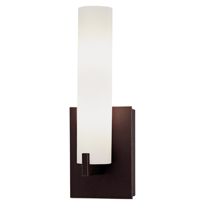 Tube Wall Sconce in Dark Restoration Bronze
