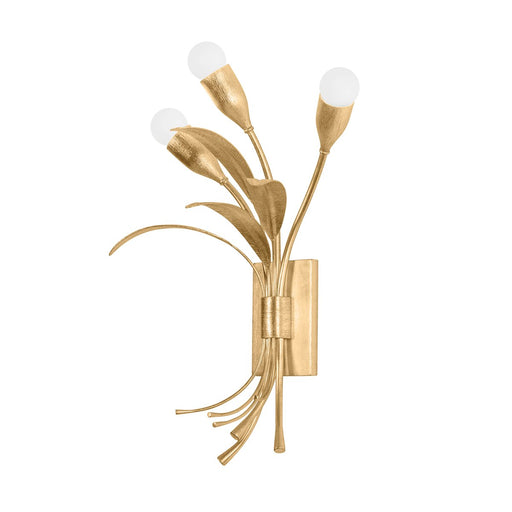 Bilston 3-Light Wall Sconce in Vintage Gold Leaf