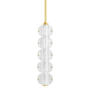 Lindley 5-Light Pendant in Aged Brass
