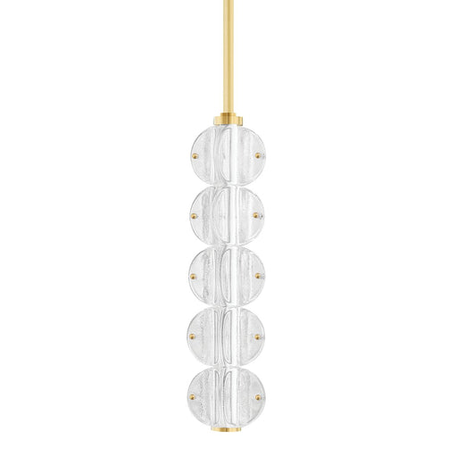 Lindley 5-Light Pendant in Aged Brass