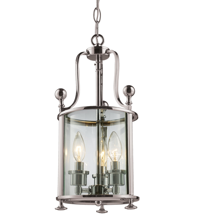 Wyndham 3 Light 8.5" Chandelier in Brushed Nickel