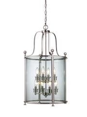 Wyndham 8 Light 18" Chandelier in Brushed Nickel