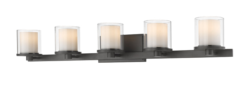 Schema 5 Light 38" Vanity in Bronze