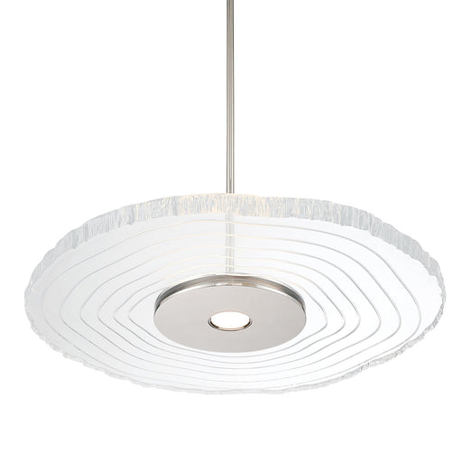 Luminwood 24" LED Pendant in Polished Nickel