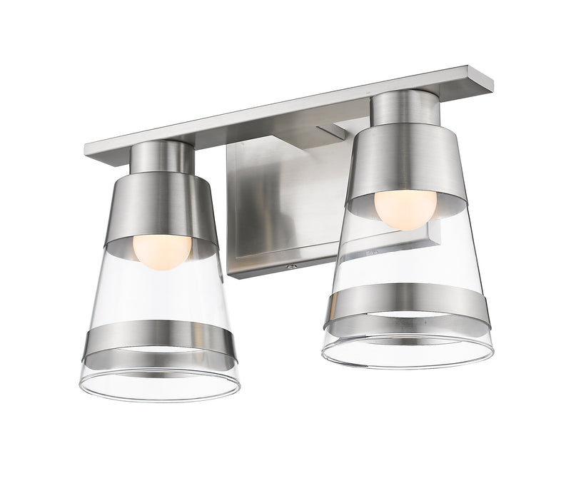 Ethos 2 Light 13" Vanity in Brushed Nickel