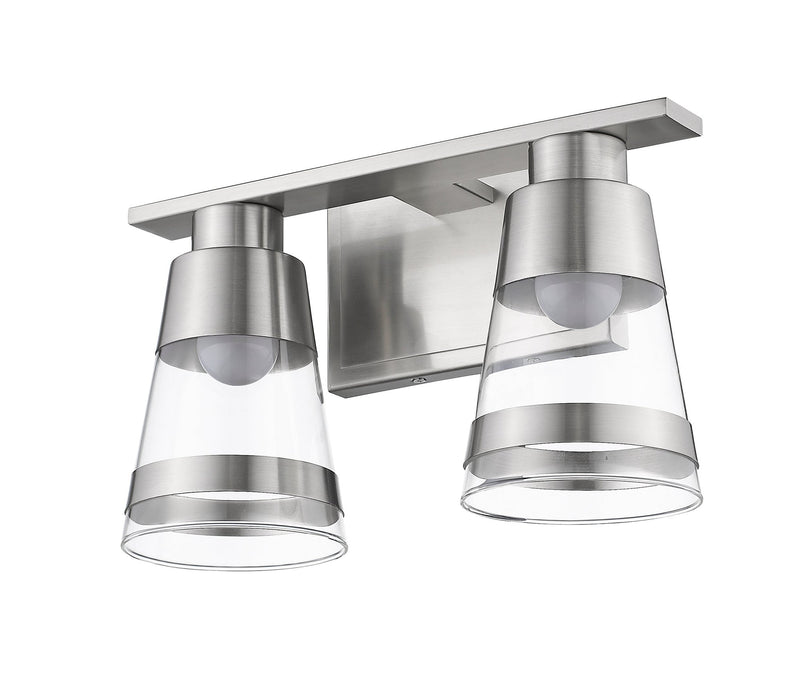 Ethos 2 Light 13" Vanity in Brushed Nickel