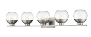 Osono 5 Light 41.1" Vanity in Brushed Nickel