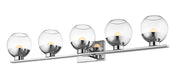 Osono 5 Light 41.1" Vanity in Chrome