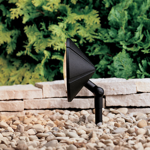 Six Groove Wall Wash 1-Light 12V in Textured Black