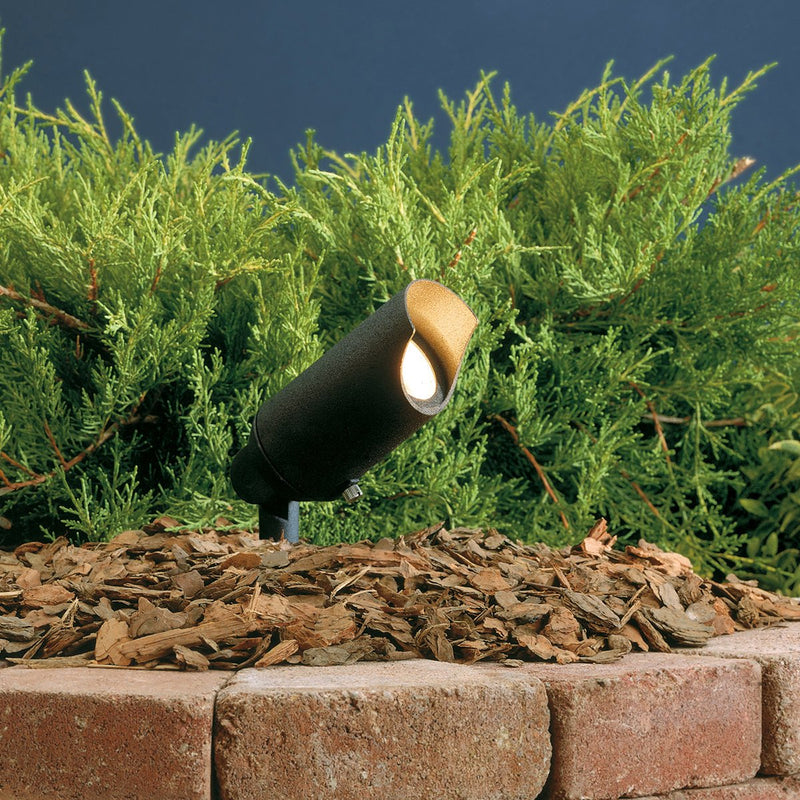 Compact MR16 Accent Spotlight in Textured Black