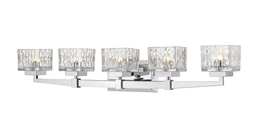 Rubicon 5 Light 36" Vanity in Chrome