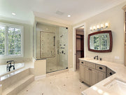 Zaid 5 Light 40" Vanity in Chrome in a room setting