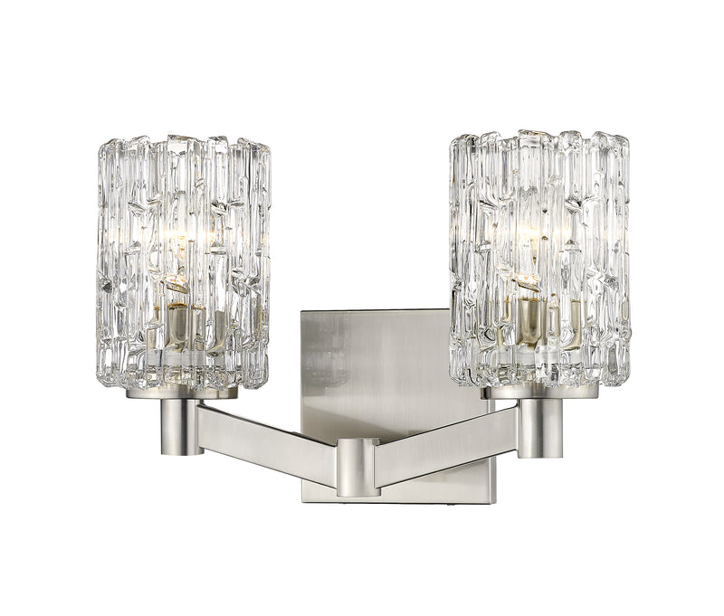 Aubrey 2 Light 13.5" Vanity in Brushed Nickel