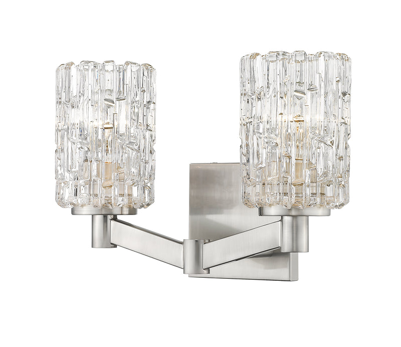 Aubrey 2 Light 13.5" Vanity in Brushed Nickel